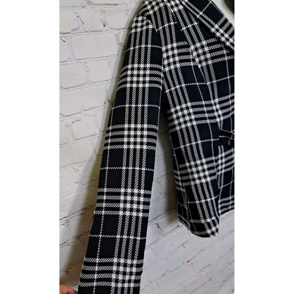 First Lady Checker Blazer Jacket Size 12 - Picture 4 of 11